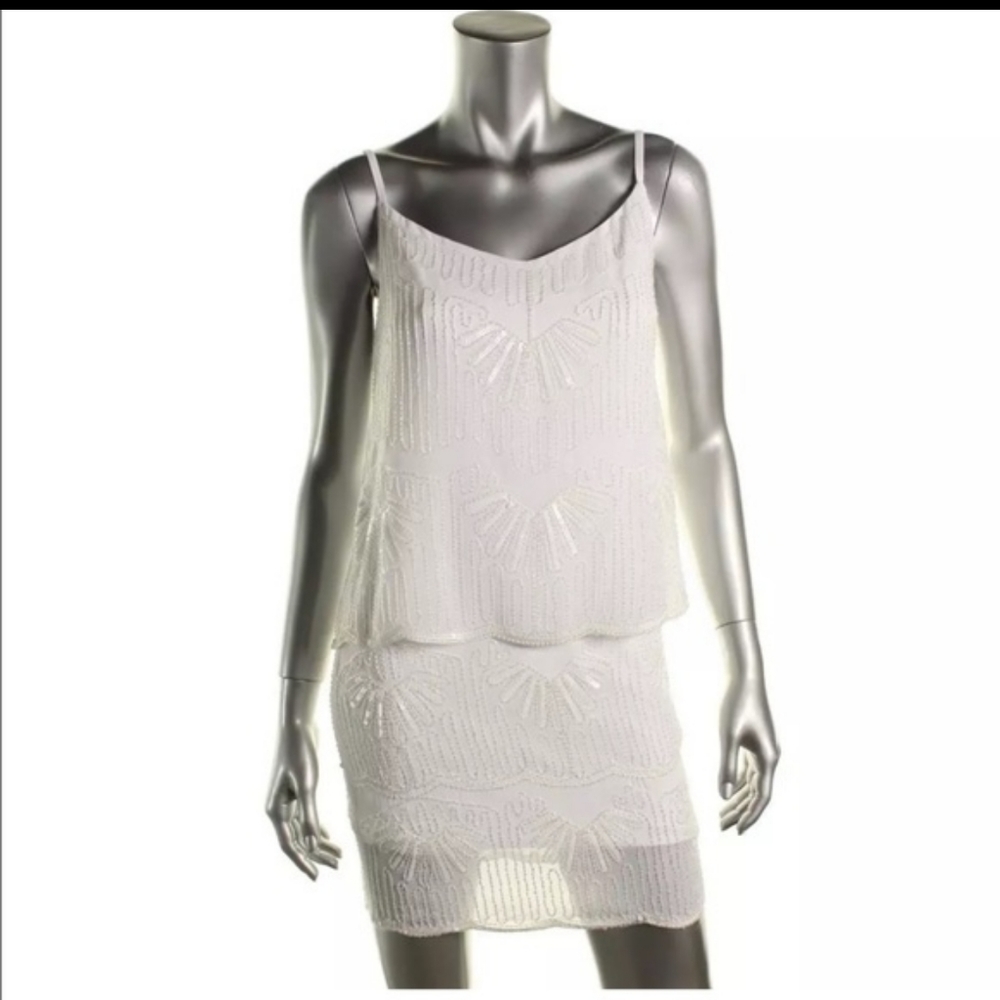 🥂Shelli Segal Beaded Cocktail Dress